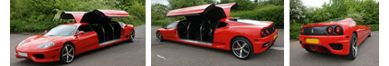 Ferrari Limo Hire Midlands